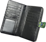 New Long Wallet for Women PU Leather Card Holder Purse Zip Around Clutch Wallet Van Gogh Print RFID Blocking