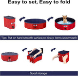 New Large V-HANVER Portable Collapsible 12x94" Pool