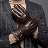 New Retails $97+ Velthentic Sterling Leather Gloves in Dark Brown Sz Large!