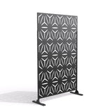 New Veradek Star Matte Black Screen Series Metal Privacy Screen Panels! Includes 3 metal panels & stands! Retails $365+