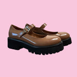 NEW Non-slip Women's Round Toe Mary Janes with mid size heels - Size 10! Brown - Retails $64