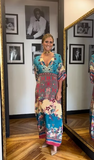 New ERTYM Blue Short Sleeve Maxi Dress, comfortable and breathable fabric, this dress is perfect for any occasion! Sz L! Retails $69+