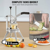 NEW VEVOR Commercial Vegetable Fruit Chopper 1/2″ Blade Heavy Duty Professional Food Dicer
