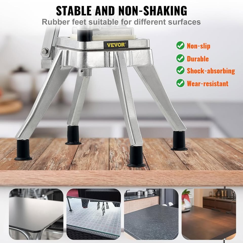 NEW VEVOR Commercial Vegetable Fruit Chopper 1/2″ Blade Heavy Duty Professional Food Dicer