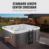 Retails $160 New VEVOR Hot Tub Cover Lift, Spa Cover Lift, Hydraulic, Height 33.1" - 41.3" Width 53.1" - 92.5" Adjustable, Installed Underneath on one Sides, Suitable for Various Sizes of Hot Tubs, Spa