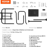 Retails $160 New VEVOR Hot Tub Cover Lift, Spa Cover Lift, Hydraulic, Height 33.1" - 41.3" Width 53.1" - 92.5" Adjustable, Installed Underneath on one Sides, Suitable for Various Sizes of Hot Tubs, Spa