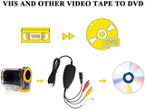 New VHS to Digital Converter for Windows 10,USB2.0 Video Audio Capture Card Grabber Device,VHS to DVD Converter Support Windows 10/8/7/XP/VISTA/Convert Analog Video to Digital Format