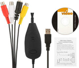 New VHS to Digital Converter for Windows 10,USB2.0 Video Audio Capture Card Grabber Device,VHS to DVD Converter Support Windows 10/8/7/XP/VISTA/Convert Analog Video to Digital Format