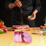 New VICKYDGE 2.5 Inch Grinder - Large Kitchen Grinder with Exquisite Pattern, Pink