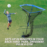 Retails $170+ New ANYTHING SPORTS Portable Volleyball Setting Trainer with adjustable height, easy set up