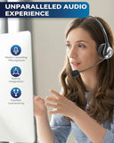 New Wantek USB Headsets with Microphone, Computer Headset with Microphone for Work, Wired USB Headphones in-line Control with Mute for Zoom Skype Webinar Home Office(UC602)