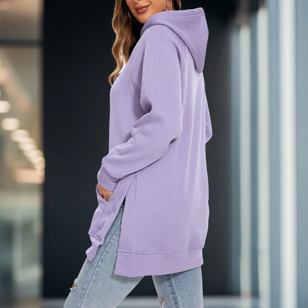 Purple oversized hoodie best sale