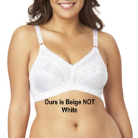 New Warner's Women's Wire-Free Firm Support Bra in Beige not white, Sz 36C