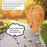 New 6 Pack Wasp Nest Decoy Wasp Deterrent for Hornets Yellow Jackets Outdoor Waterproof Material