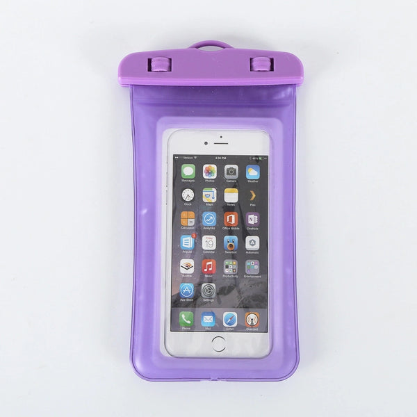 New Universal Waterproof Anti Sinking Phone Case Water Proof Bag Swim Cover For your Mobile Device Purple
