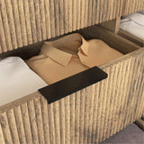 Retails $400+ Wayfair New Assembled Modern Multi-Functional Six-Drawer MDF Cabinet,The Perfect Combination Of Rounded Corners And Multifunctional Design, 47.2*15.7*29.6 Inches. By Latitude Run