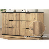 Retails $400+ Wayfair New Assembled Modern Multi-Functional Six-Drawer MDF Cabinet,The Perfect Combination Of Rounded Corners And Multifunctional Design, 47.2*15.7*29.6 Inches. By Latitude Run