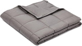 New Amazon Basics Cotton Weighted Blanket and Micromink Cover - 7-Pound, 41" x 60", Grey/Grey, great for ages 4 to Adult