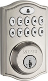 New in box! Weiser SmartCode 10 Satin Nickel Keyless Entry Door Lock/Deadbolt Lock, 10-Button Keypad Door Lock with Backlit Keypad & Autolock, Electronic Door Locks for Front Door! Retails $240+