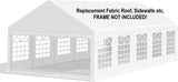 NEW Retails $500+, Replacement Fabric ONLY Roof & Sidewalls with windows! Frame NOT included. Party Tent Heavy Duty, Outdoor Large Wedding Tent Event Shelter with Removable Sidewalls