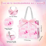 NEW Kolldenn 50 Pcs Breast Cancer Awareness Gift Bags with Handle 5 Styles Pink Ribbon Cancers Fighter Gifts Bags for Women Breast Cancer Awareness Party Supplies, 5.51 x 2.36 x 4.72 Inches