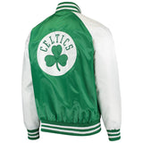 NEW Men's Starter Kelly Green/White Boston Celtics Point Guard Satin Full-Snap Jacket - Size Small Retails $140+