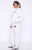 NEW Hoodie and Sweatpants for Women Long Sleeve Hoodies Pant Joggers Set Casual Fleece Hooded Tracksuit, Frosted Light Grey, Sz S