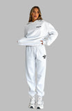NEW Hoodie and Sweatpants for Women Long Sleeve Hoodies Pant Joggers Set Casual Fleece Hooded Tracksuit, Frosted Light Grey, Sz S