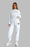 NEW Hoodie and Sweatpants for Women Long Sleeve Hoodies Pant Joggers Set Casual Fleece Hooded Tracksuit, Frosted Light Grey, Sz S