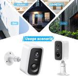 New Chpuss Security Cameras Wireless Outdoor, Battery Powered Surveillance Cameras for Outdoor & Indoor Home Security, 2.4GHz WiFi Camera with Motion Sensor, 2 Way Audio, IP66 Waterproof, open box!