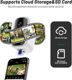 New Chpuss Security Cameras Wireless Outdoor, Battery Powered Surveillance Cameras for Outdoor & Indoor Home Security, 2.4GHz WiFi Camera with Motion Sensor, 2 Way Audio, IP66 Waterproof, open box!