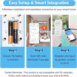 New WiFi Water Leak Detector ( 2.4 G WiFi ) for Home, 90 dB Water Sensor Alarm and App Alerts, Wireless Leakage Detector Alarm for Pipes, Bedroom, Kitchen, Bathroom, Basement (1 Piece)