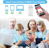 New WiFi Water Leak Detector ( 2.4 G WiFi ) for Home, 90 dB Water Sensor Alarm and App Alerts, Wireless Leakage Detector Alarm for Pipes, Bedroom, Kitchen, Bathroom, Basement (1 Piece)