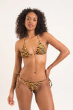 NEW Micas Leopard Print Tied Micro Bikini Set, Sz M