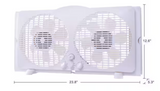 New no box! Hampton Bay 9 in. Twin Window Fan