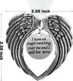 New Christmas Memorial Ornaments Angel Wings, I Have a Angel Watching Over Me I Call Him Dad in Memory of Loved One in Heaven Loss of a Father Christmas Tree Hanging Pendant Sympathy Gifts