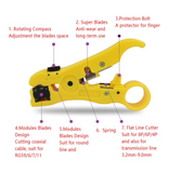 New Network Cable Stripper Cutter Stripping Pliers Tool Flat or Round UTP Cat5 Cat6 Wire Coax Coaxial Stripping Tool