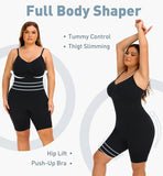 New Wizshapor Bodysuit Shapewear for Women Seamless Body Shaper Bodysuits Tummy Control Shape Wear Black Sz M