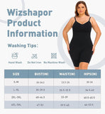 New Wizshapor Bodysuit Shapewear for Women Seamless Body Shaper Bodysuits Tummy Control Shape Wear Black Sz M