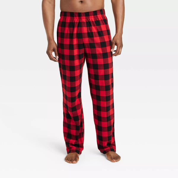 New with tags & gift rolled with white bow! Men's Buffalo Check Fleece Matching Family Pajama Pants - Wondershop™, Sz M!