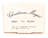 NEW IN ORIGINAL BOX Pluto Disney Grolier Collectible Christmas Magic Ornament 26231 #111