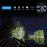 New Retails $40+ XHP50 Rechargeable LED Flashlights High Lumens, Super Bright 9000 Lumens XHP50 Tactical Flashlight, 5 Modes, Zoomable Powerful Handheld Flashlights for Outdoor