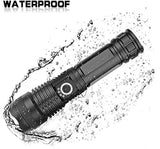 New Retails $40+ XHP50 Rechargeable LED Flashlights High Lumens, Super Bright 9000 Lumens XHP50 Tactical Flashlight, 5 Modes, Zoomable Powerful Handheld Flashlights for Outdoor