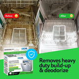 XROM Dishwasher Plant Based, Non Chemicals, Cleaner And Descaler, Removes Odors, Limescale & Detergent Build-Up, Removes Hard Water Stains, Powerful Descaling, 6 Tablets Per Pack