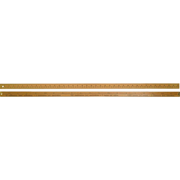 NEW Westcott 50211 Wooden Yard / Metre Yardstick Ruler, Double Edge Imperial Markings