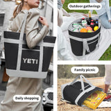 New Y-E-T-I Inspired 40L Hopper Cooler Bag, Leakproof, portable, and puncture resistant, Black