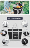 New Y-E-T-I Inspired 40L Hopper Cooler Bag, Leakproof, portable, and puncture resistant, Black