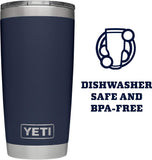 New YETI RAMBLER® 591 ML (20 Ounce) TUMBLER  WITH MAGSLIDER™ LID, NOTE: Has logo print on backside "Golub Growth"
