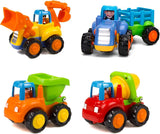 New in box! Yiosion Farm n Country Friction Powered Vehicle Set, no batteries needed! Tractor, Bulldozer, Dump Truck, Cement Mixer, Ages 18 Months+