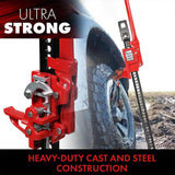 New YIYITOOLS Heavy Duty Farm Jack 48 inch, Portable Car Lift Jack Stand 3 Tons Capacity, Off Road High Lift Jack with Wide Base, Cast and Steel, Ratcheting Jack for Tractors Trucks SUVs Cars
